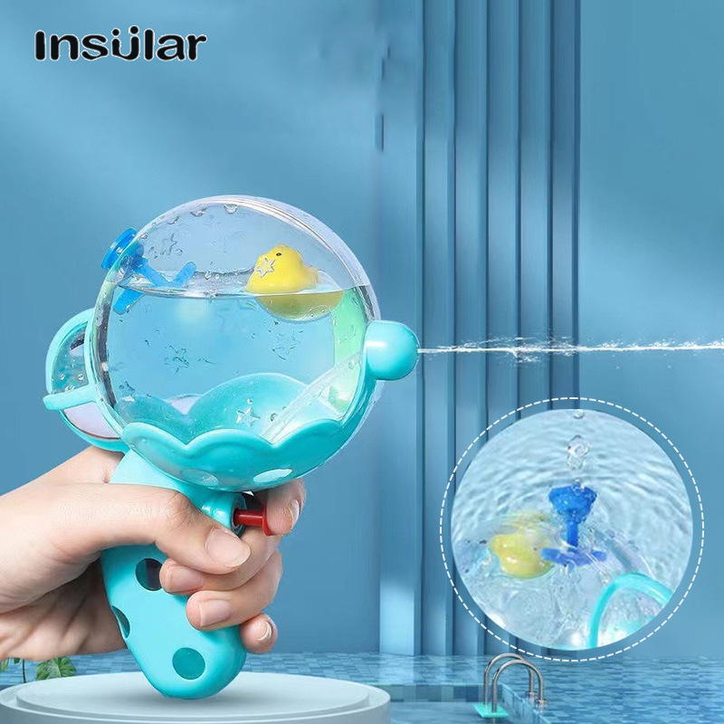 Children's water gun, floating duck transparent ball, small water gun, large capacity little yellow duck, cute little water gun ราคา 92 บาท*ส่งฟรี