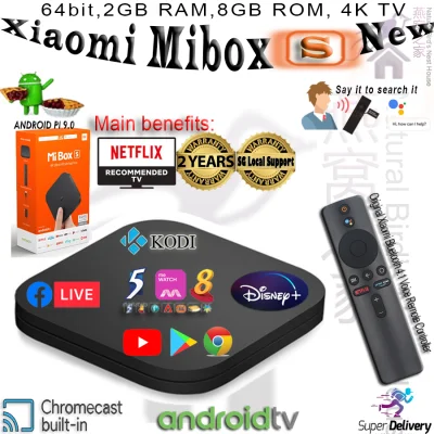 Xiaomi Mi TV Box S / TV STICK (Global Version) Android 9.0 4K TV Box