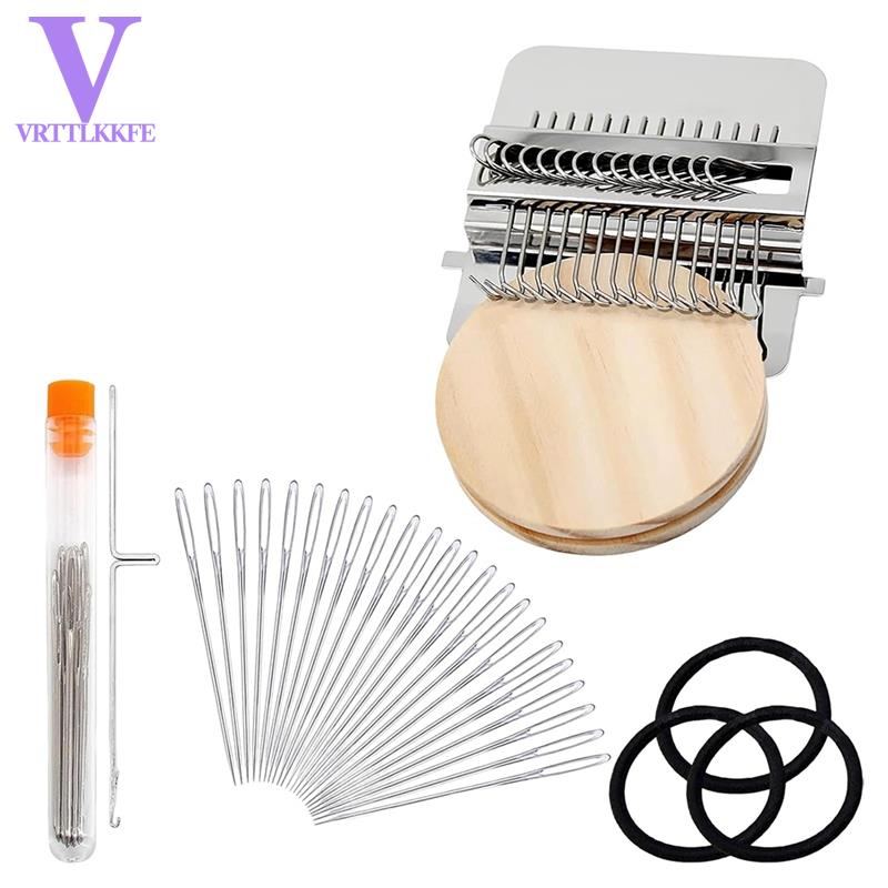 DIY for Mending Jeans Socks&amp Clothes Knit Patch Kit Darning Mini Portable Knitpatch for Weave Art Projects