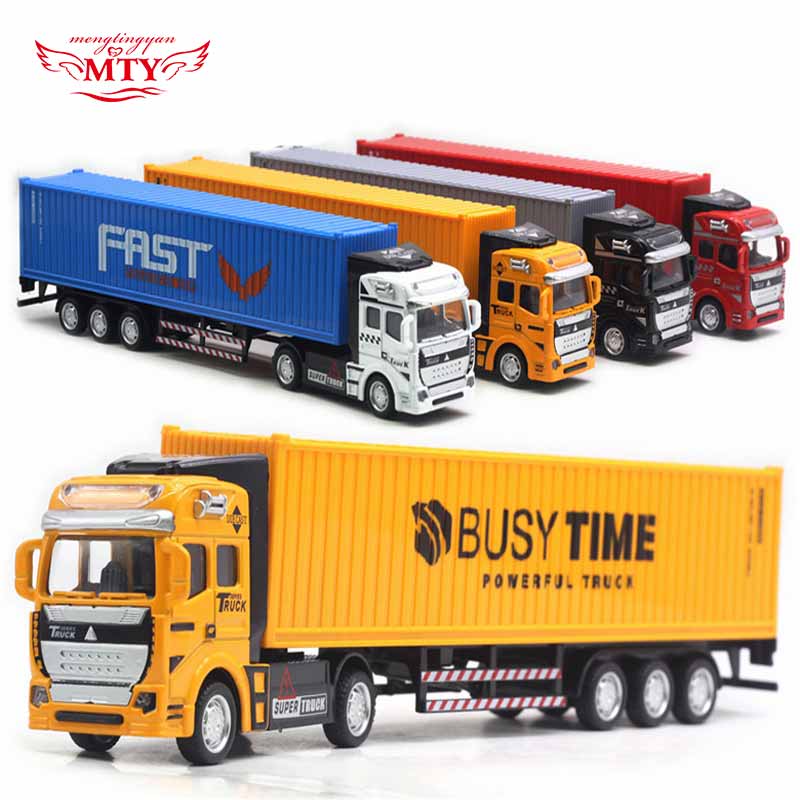 1/48 Diecast Container Transport Truck Model Vehicle Pull Back Body Separation Door Can Be Opened Kids Toy Collection Gift ราคา 447 บาท*ส่งฟรี