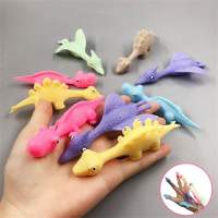 YOUSHI TOP dinasours toy for kid 5pcs Dinosaur Launch Dinosaur Plastic Elastic Flying Dinosaur Finger Toys Flying Dinosaur Sticky Finger Ejection Dinosaur Party Favors