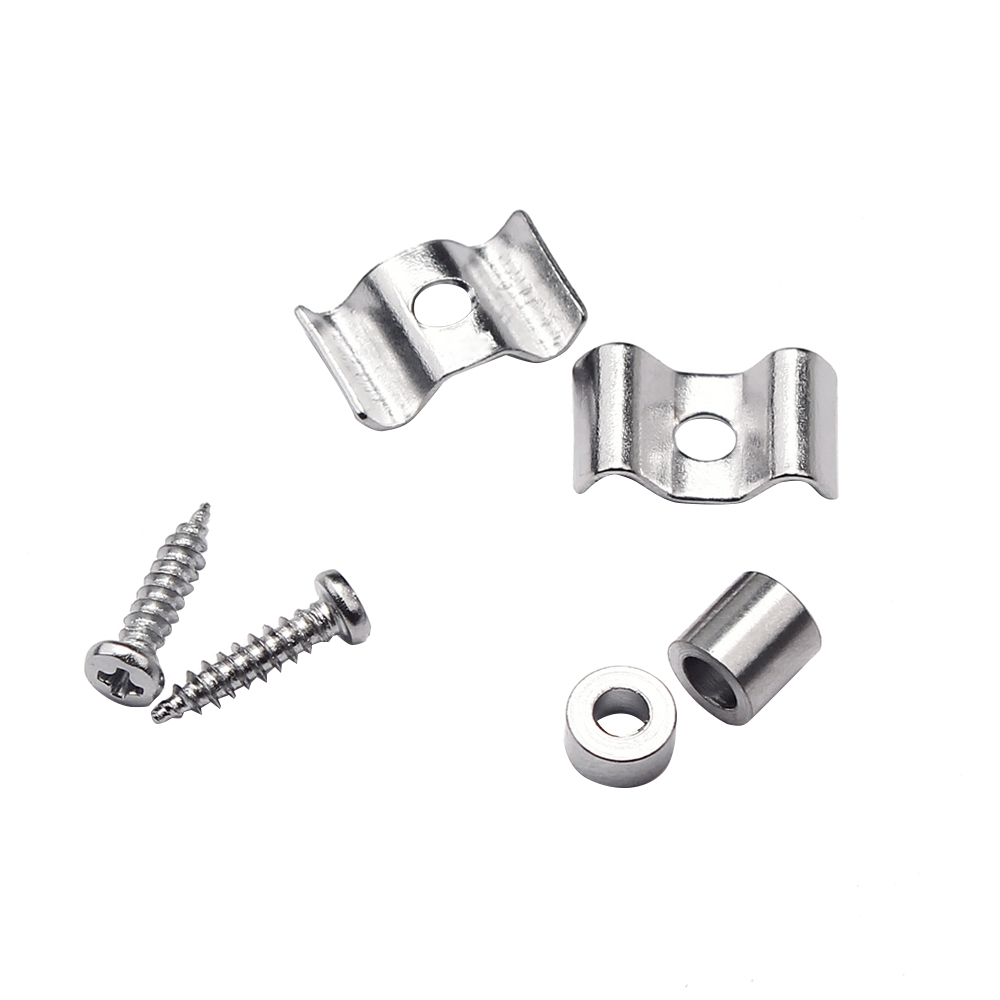 1 Pair Metal String Tree Guide Retainer for ST & SQ Electric Guitar Bass Replacement Parts Silver