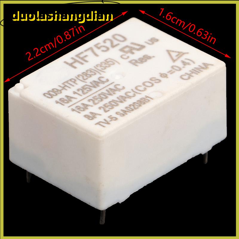 [Duola] Hf7520 009-htp tải cao 10a 16A thường mở 4-pin kê nhiệt độ không đổi điện sưởi ấm ấm tiếp sức