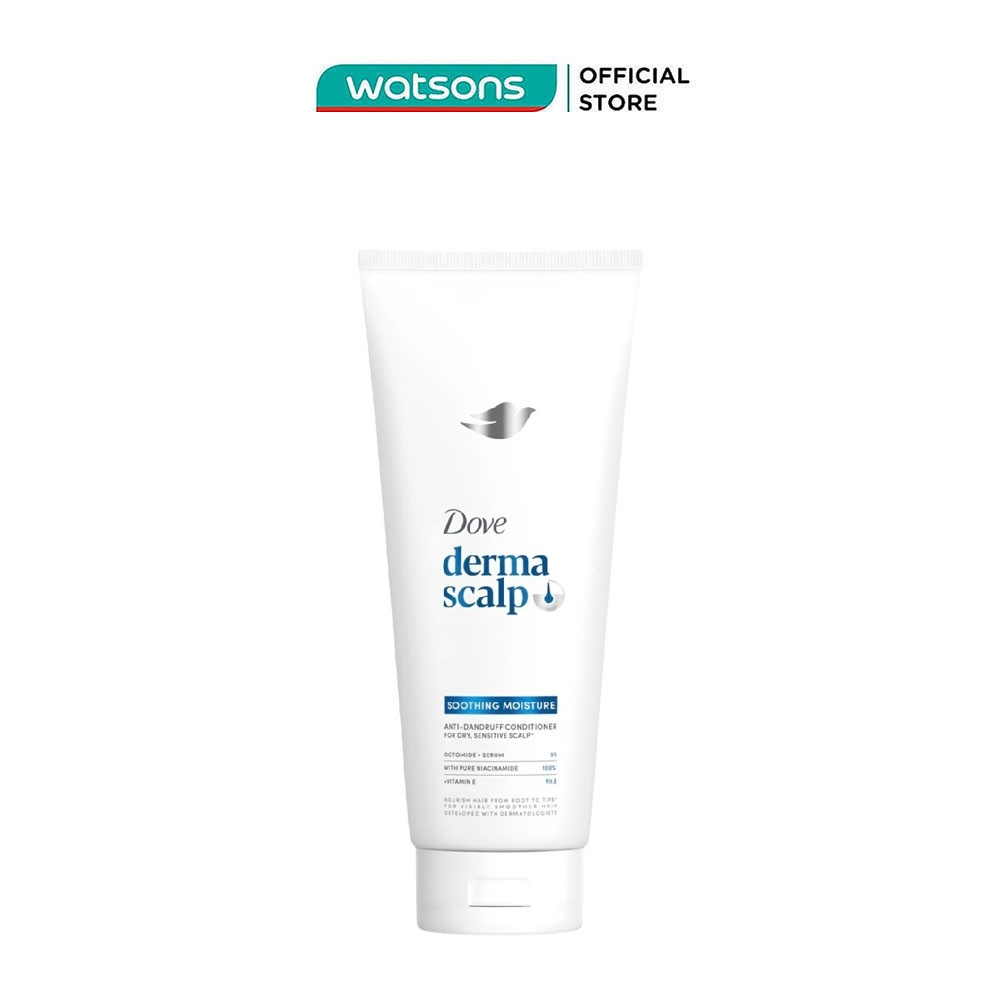 Kem Xả Dove Derma Scalp Sạch Gàu Soothing Moisture Anti-Dandruff Conditioner 300g