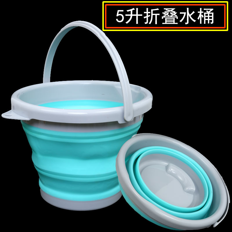 EVA folding water live fish bucket, car wash bucket Cleaning Buckets & Tubs