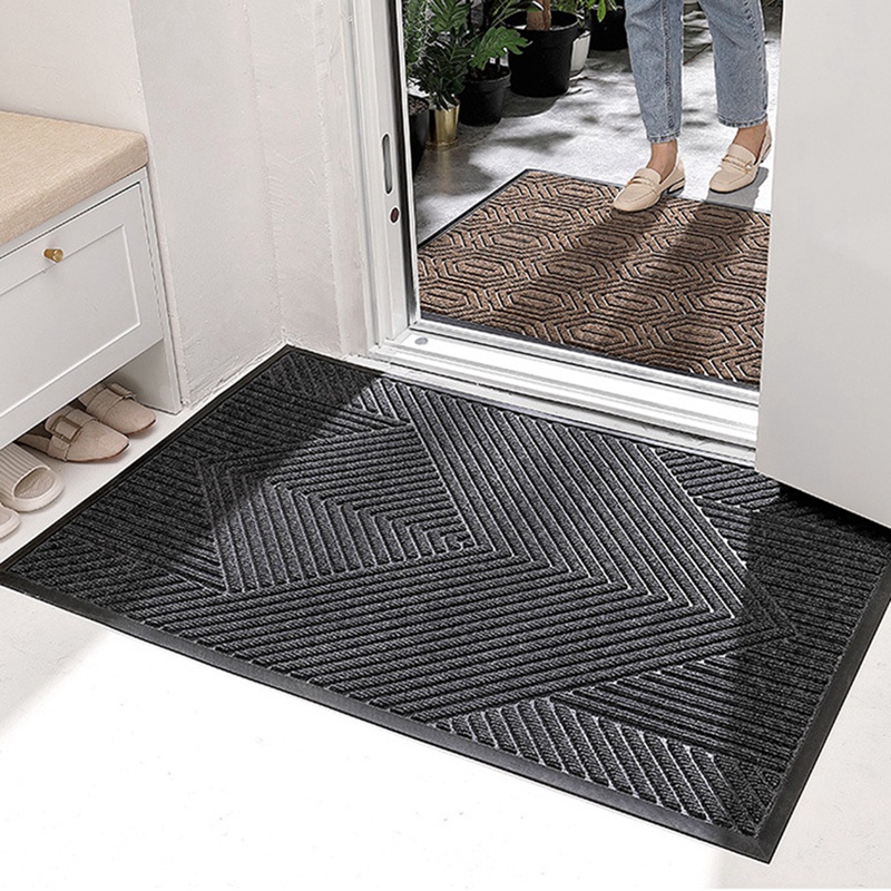 kpuvo-1 Piece Door Mat Outdoor Indoor Entrance Welcome Mat Entry Front Door Mat Stain & Fade Resista
