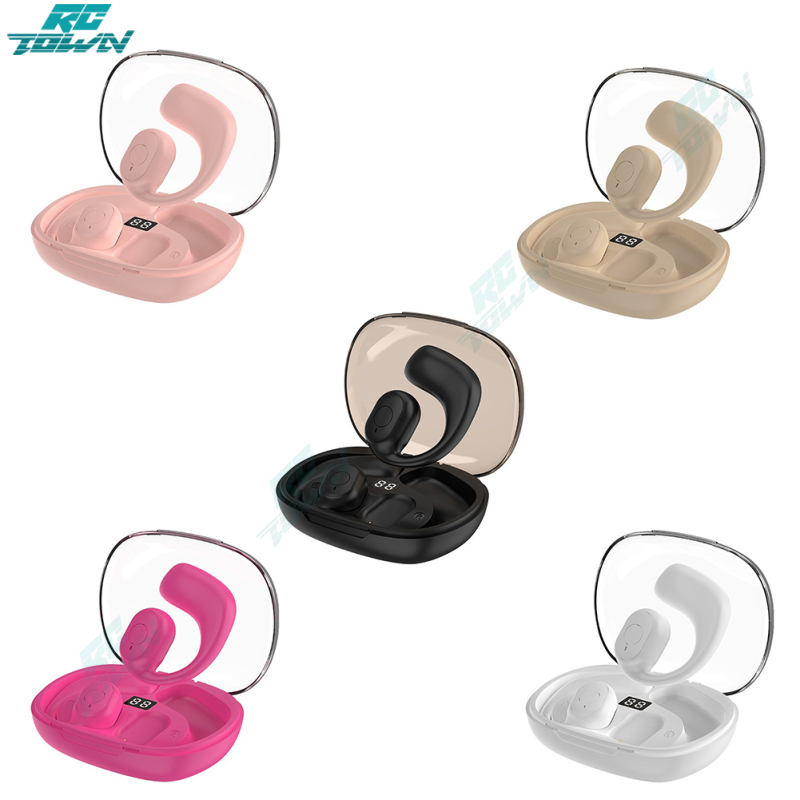 F60 Wireless Earbuds Stereo Sound Hanging Ear Headphones With Wireless Charging Case Earphones Earhooks Air Conduction Earbuds Ultra Long Playtime Headphones For Running Workout Sports ราคา 267 บาท*ส่งฟรี