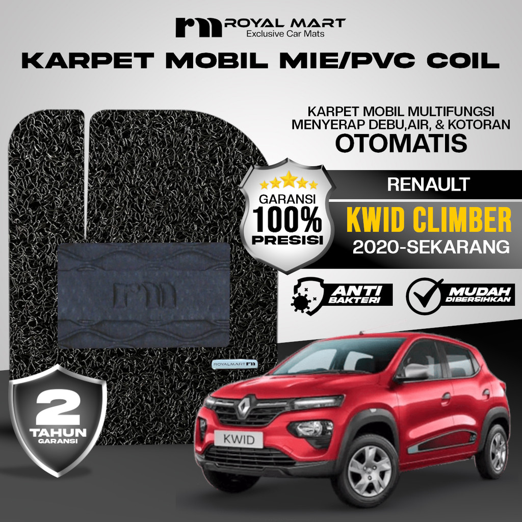 ROYAL MART Karpet Mobil Mie Premium Renault Kwid Climber 2020 -Sekarang Full Set Bergaransi Harga 425,000 rupiah*Gratis Ongkir
