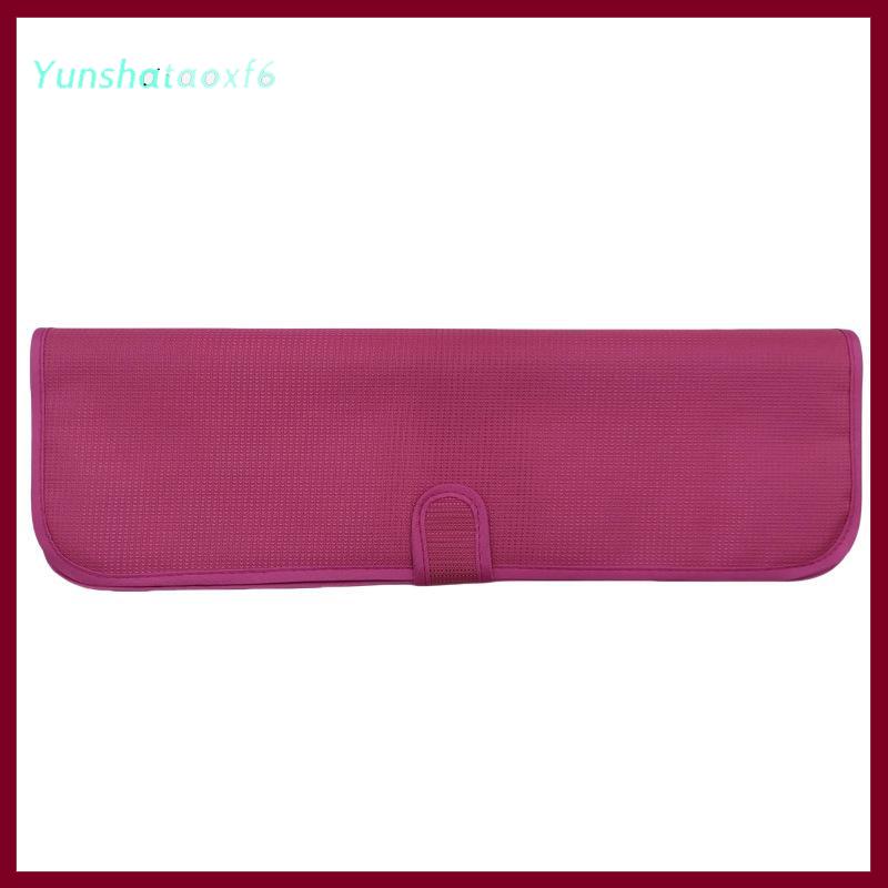 yunshataoxf Xách tay chống nhiệt Thảm chịu nhiệt Mat Pouch cho tóc ép tóc phẳng sắt uốn sắt công cụ ngăn chặn bỏng công cụ tạo kiểu tóc du lịch tổ chức - 4