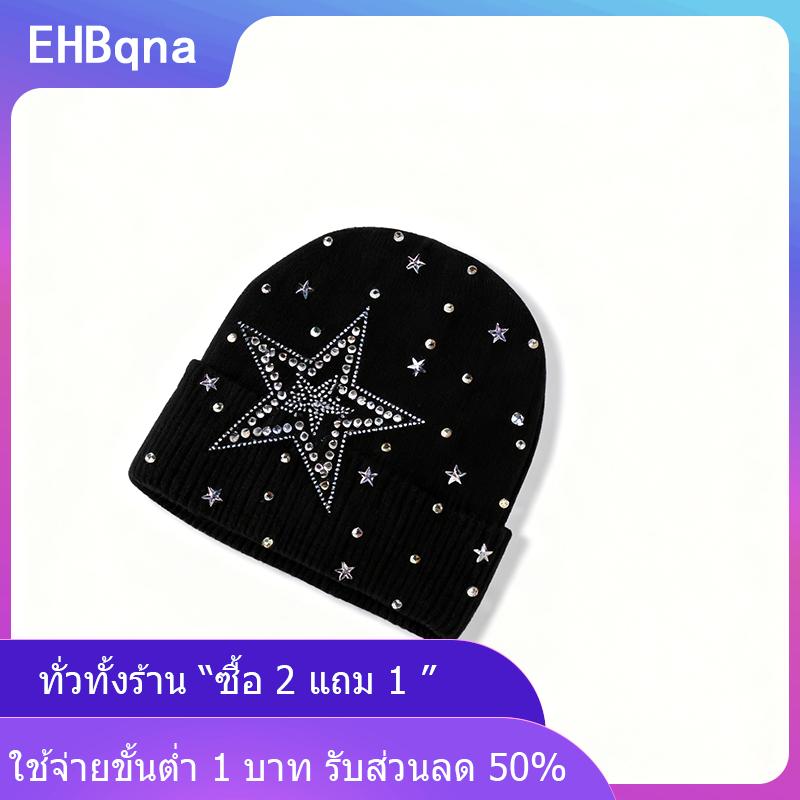 [COD] EHBqna KITCHEN หมวกถักนิตติ้งและถุงมือพร้อมวัสดุอะคริลิคประดับพลอยเทียมชุดสองชิ้นแฟชั่นที่อบอุ่นฤดูหนาวฤดูใบไม้ร่วง ราคา 173 บาท*ส่งฟรี