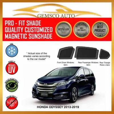 Honda Odyssey 2013-2021 ( 6 / 7 pcs ) Car Magnetic Sunshade / Boot Tray