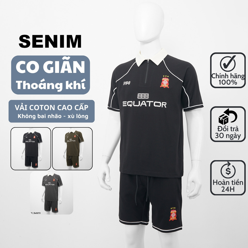 Bộ quần áo nam mùa hè cotton cao cấp – thoáng mát, co giãn, phong cách cơ bản Se5271