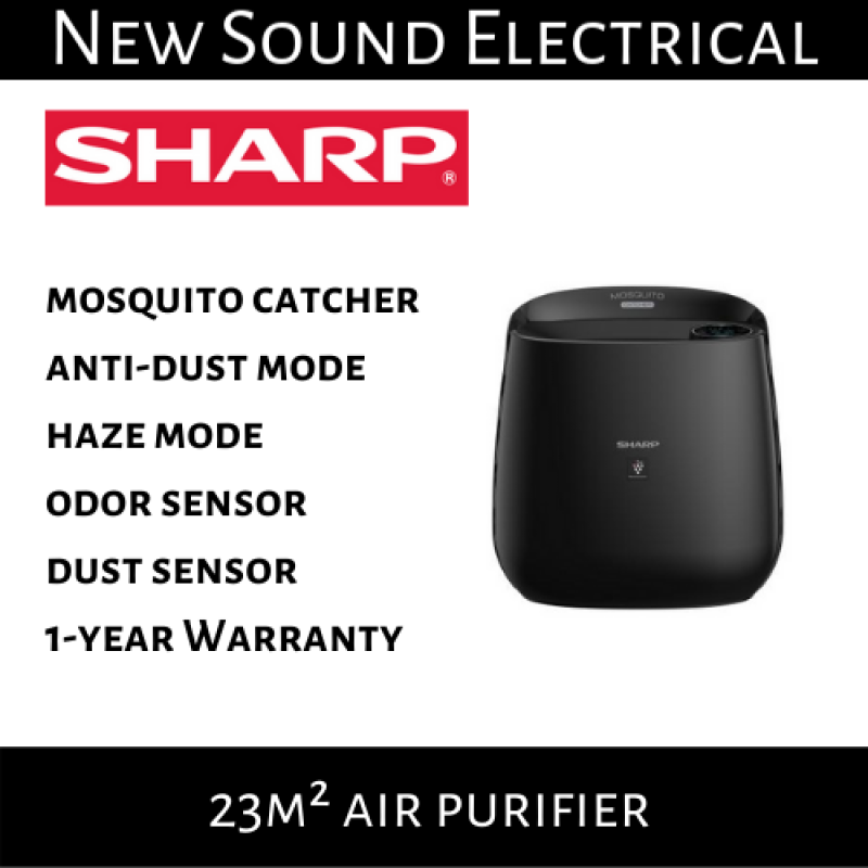 Sharp FP-JM30E-B 23m² Air Purifier with Mosquito Catcher | 1-year Local Warranty Singapore