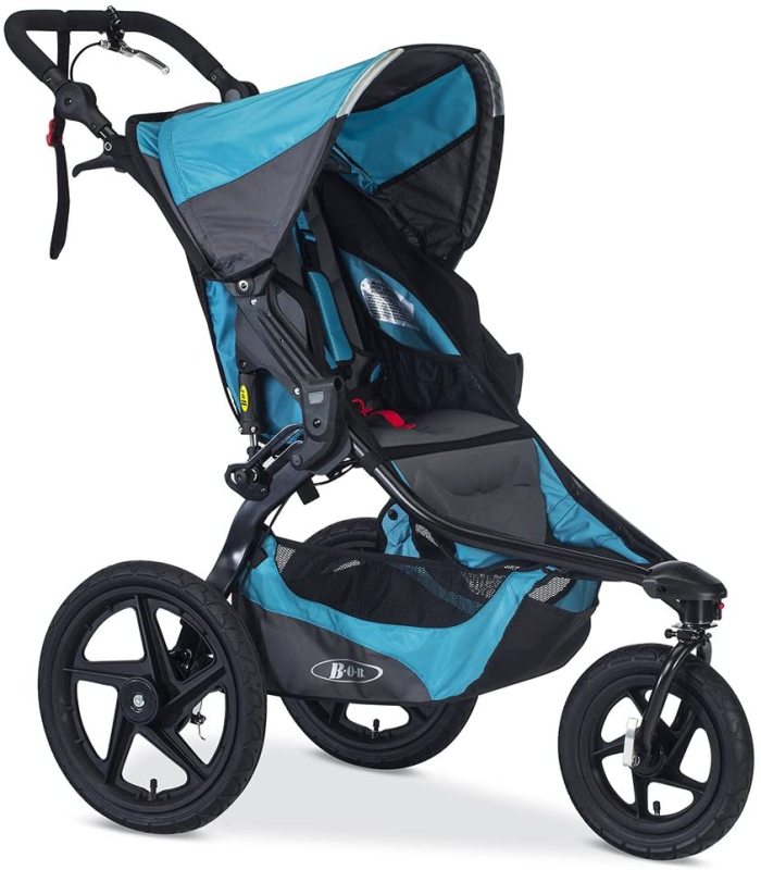 BOB Revolution PRO Newborn Infant Baby to Child Children Kids All in One Jogging Jogger Sports Running Active Stroller Jogger, Lagoon Blue Singapore