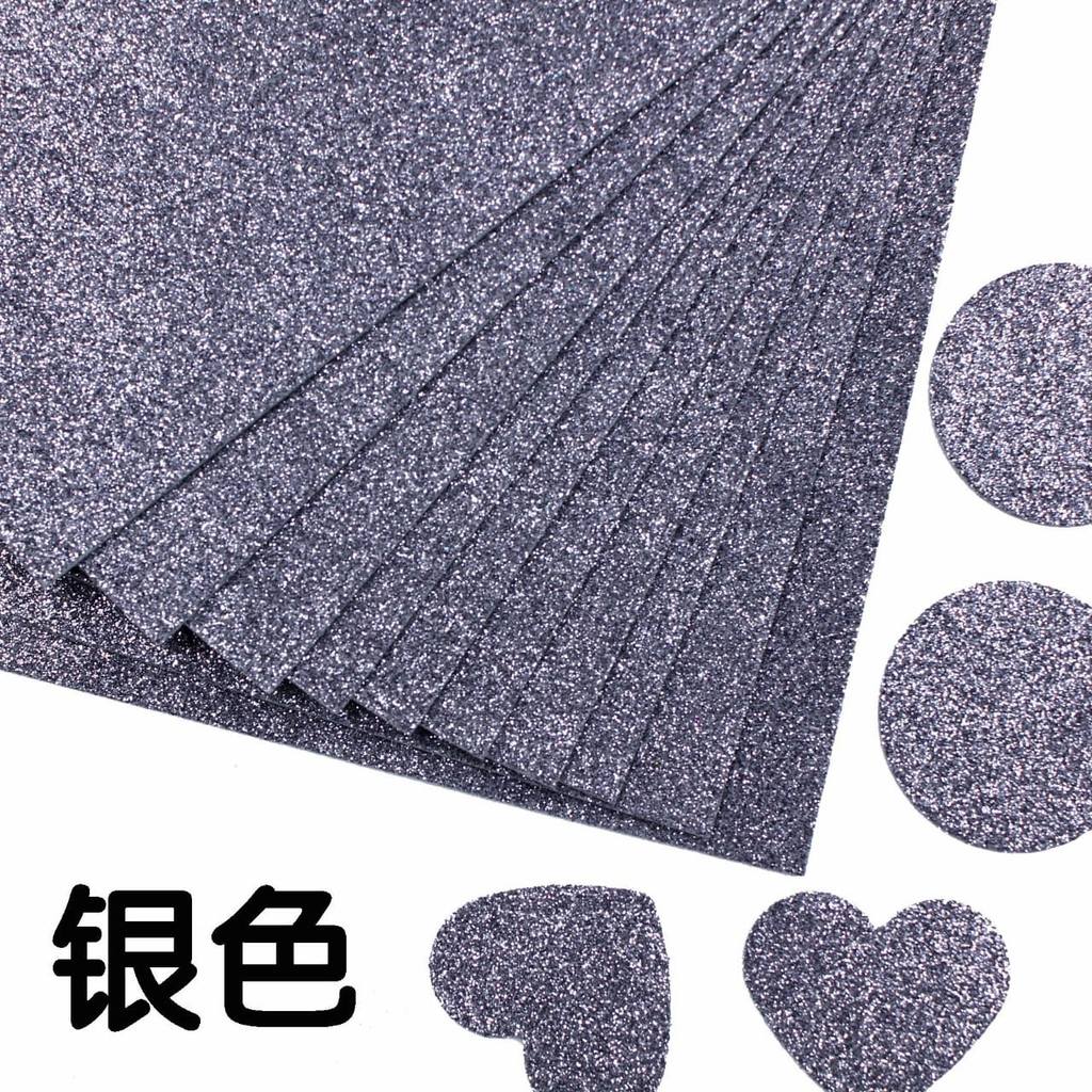 Glitter Eva Foam A4 / Big Size 40x60 cm Multicolour Shining DIY Art & Craft Play/Kad Busan