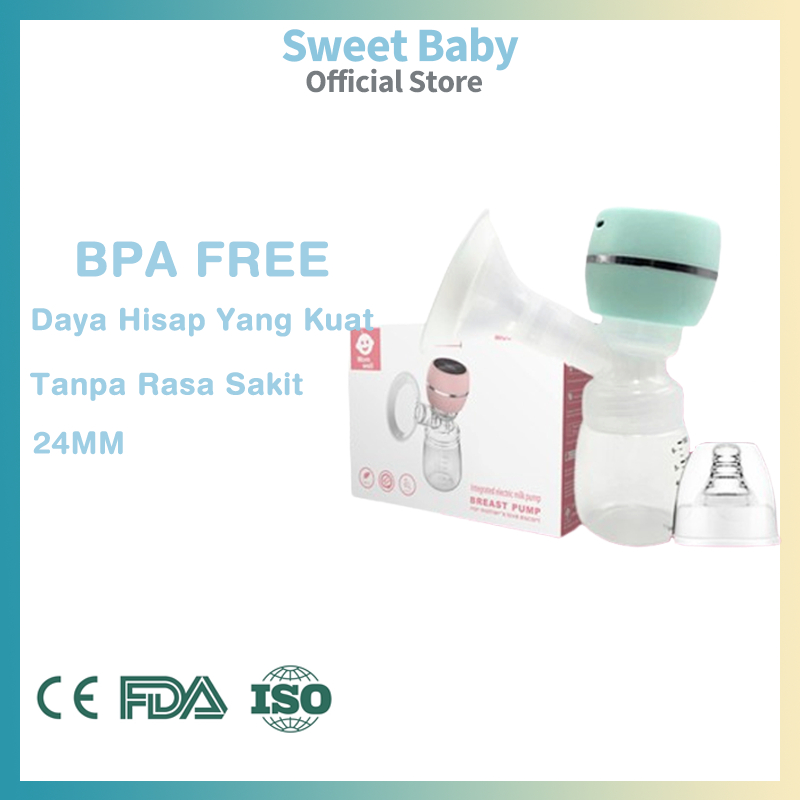 Momwell Pompa Asi Electric Tanpa Kabel Otomatis Portabel Pompa Asi ASI bayi baru lahir Hisap Kuat Breast Pump EB06