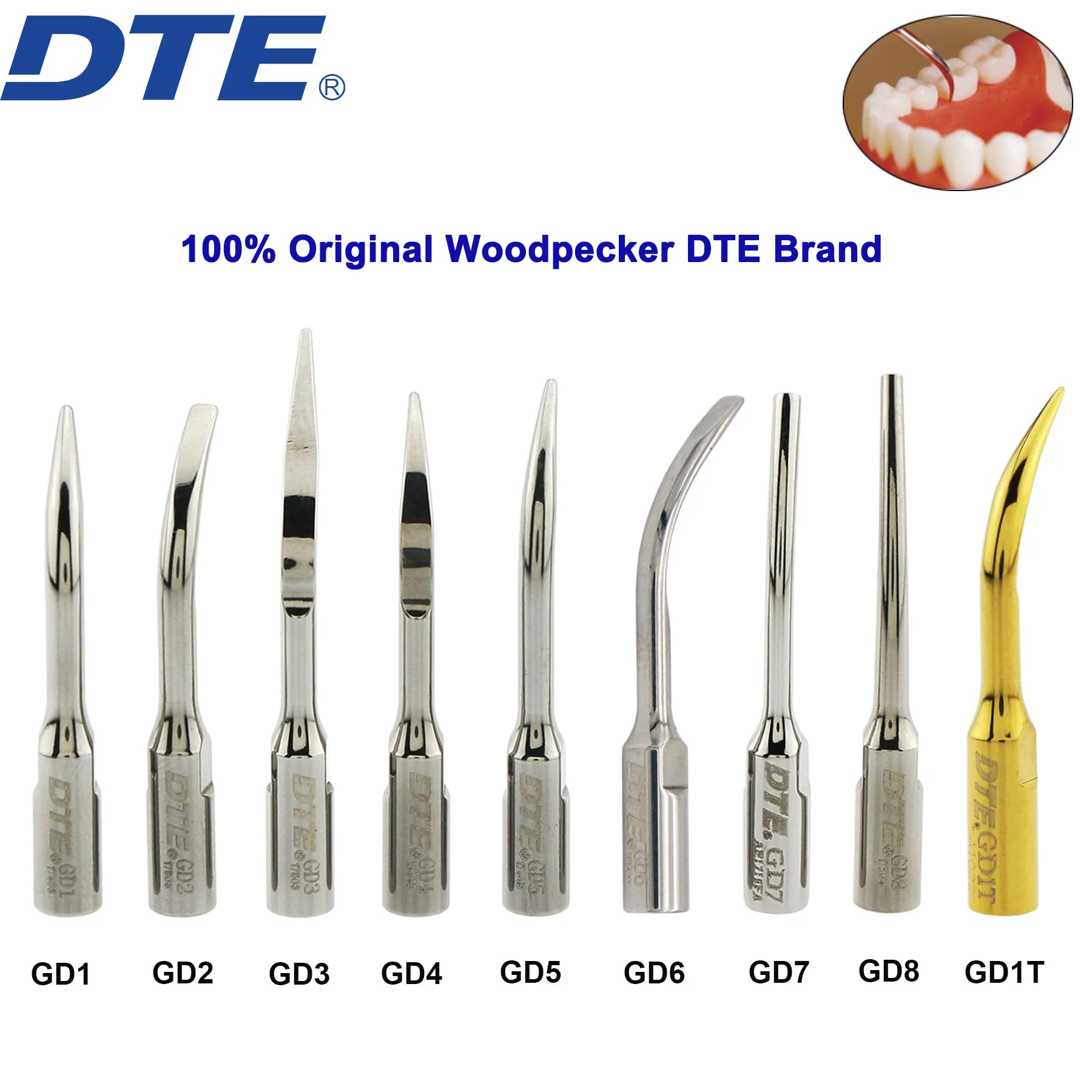 【Tech-savvy】 100% Woodpecker Dte Ultrasonic Scaler Scaling -Series Tips For Nsk Satelec Scaler Handpiece Tool