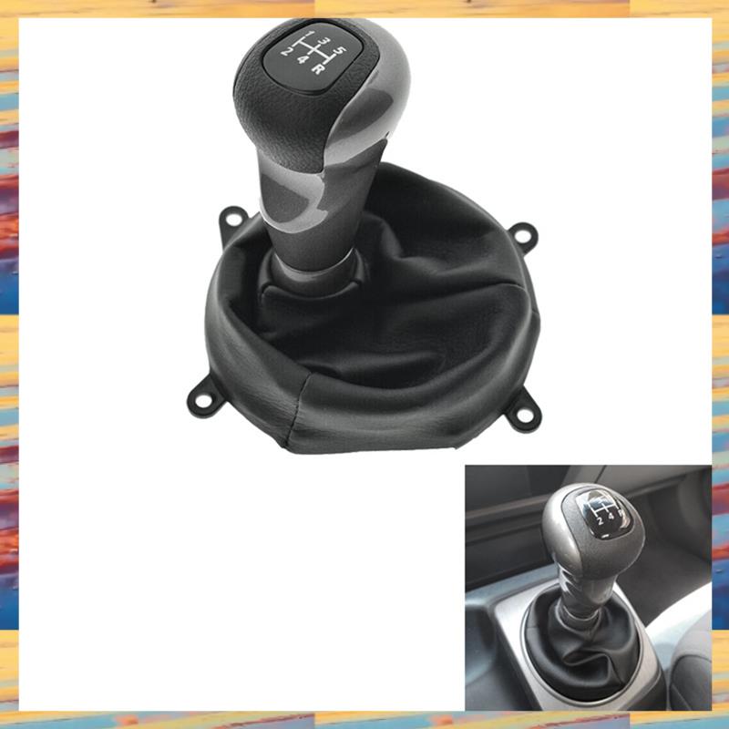 (TEFP) Car 5 Speed Gear Shift Lever Knob Handball with Dust Cover for 2006-2011 77298--D01ZA 54102--A01
