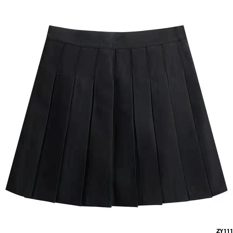 Phong Cách Chị Em + Váy Tôn Dáng, Áo Sơ Mi Xếp Ly Nữ, Bộ Đồ Ôm Sát Eo, Bộ Hai Chiếc Váy Ngắn Xuân Thu Xếp Ly Nữ Sinh