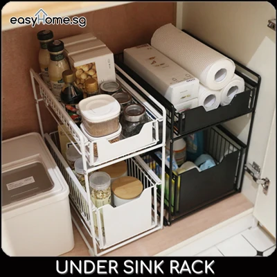 Under Sink Rack/ Kitchen Shelf Storage / Spice Organzier / Cabinet Drawer Organiser Multipurpose Shelvings