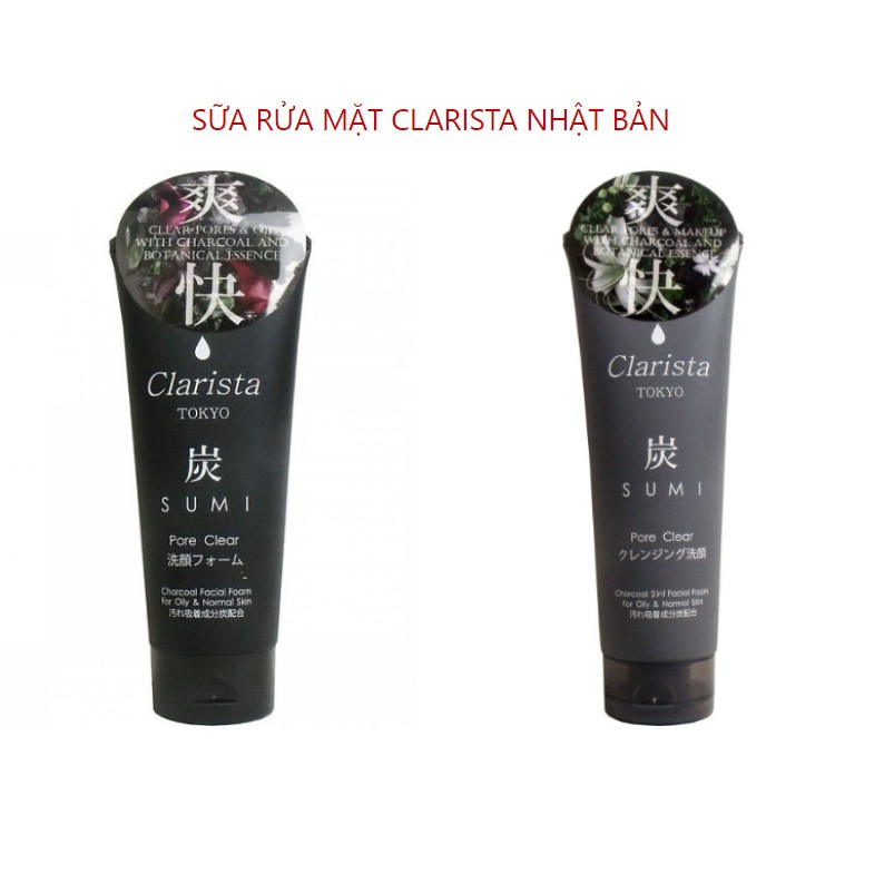 SỮA RỬA MẶT THAN HOẠT TÍNH CLARISTA NHẬT BẢN - CHÂT LƯỢNG HÀNG ĐẦU, SẢN PHẨM ĐẠT CHUẨN ĐƯỢC KHÁCH HÀNG ĐÁNH GIÁ CAO, ƯA CHUỘNG TRÊN THỊ TRƯỜNG MỜI KHÁCH YÊU TRẢI NGHIỆM