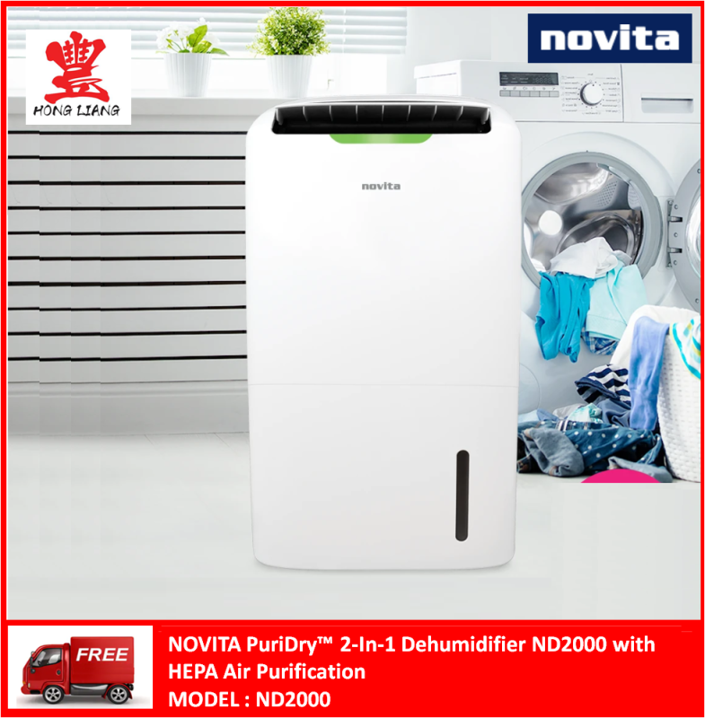Novita PuriDry™ 2-In-1 Dehumidifier ND2000 Singapore