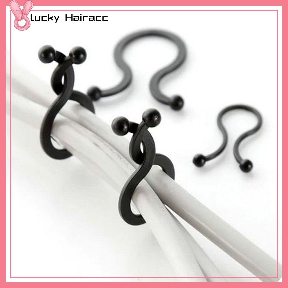 LUCKY HAIRACC 20/30 Pcs Tiện ích Chủ đề Dây quấn tai nghe Cà vạt xoắn Máy cuộn dây Dây kẹp Tổ chức cáp