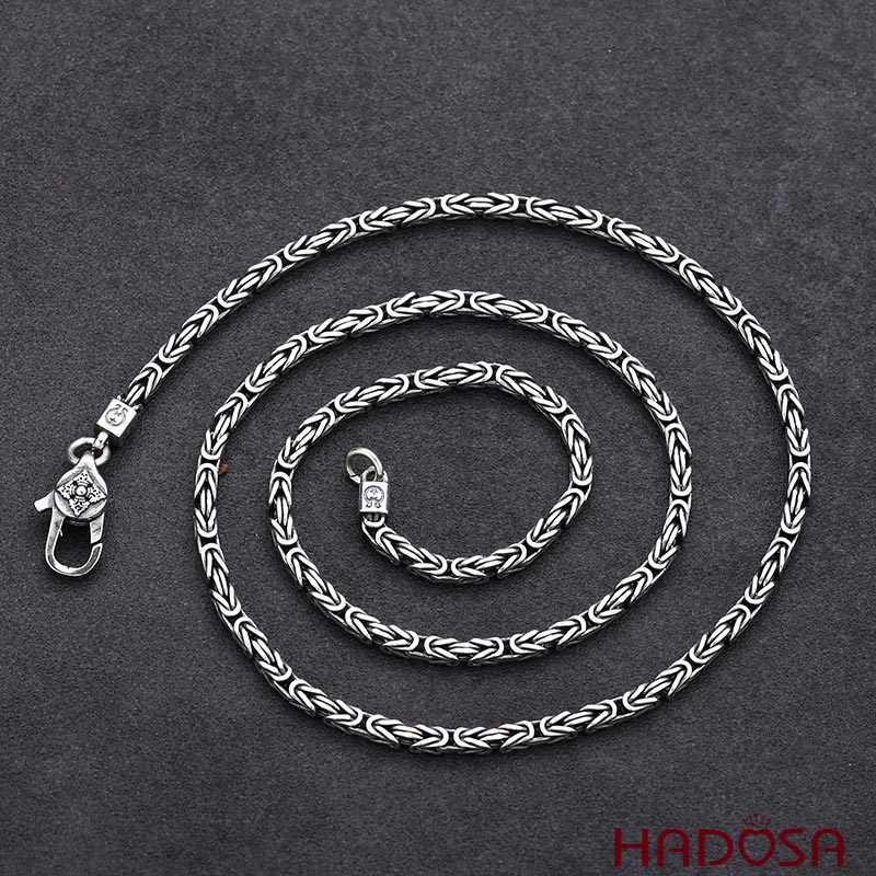 [Có bảo hành] [FreeShip] [Ảnh thật] Vòng bạc đeo cổ nam bạc 925 cao cấp bền màu độ cứng cao chống tr