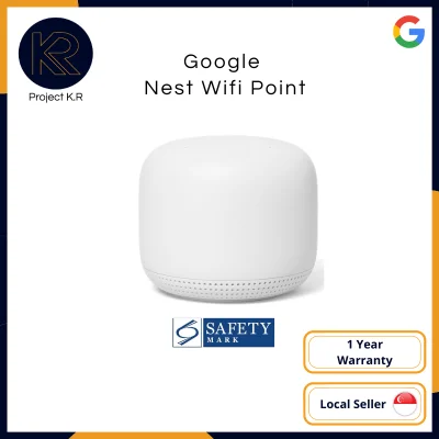 Google Nest WiFi Point - 1 Year Warranty Comes with 3pin plug (SG Safety Mark)