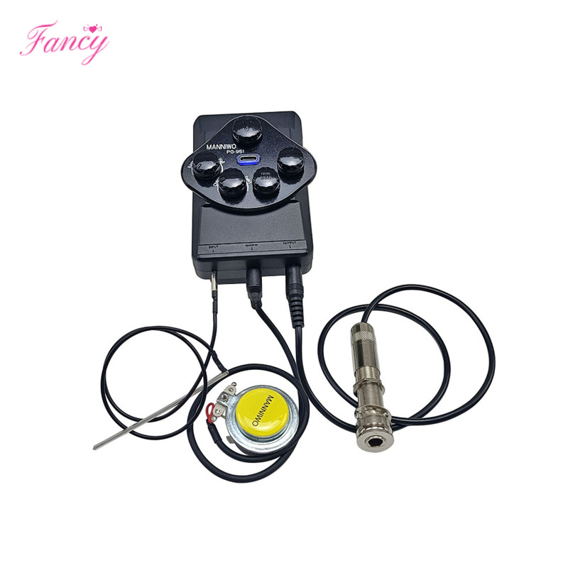 Fancy Guitar Cộng Hưởng Pickup Với phòng hội trường Chorus Chậm Trễ Chức Năng Loại C Có Thể Sạc Lại Mobin đàn guitar kết nối không dây