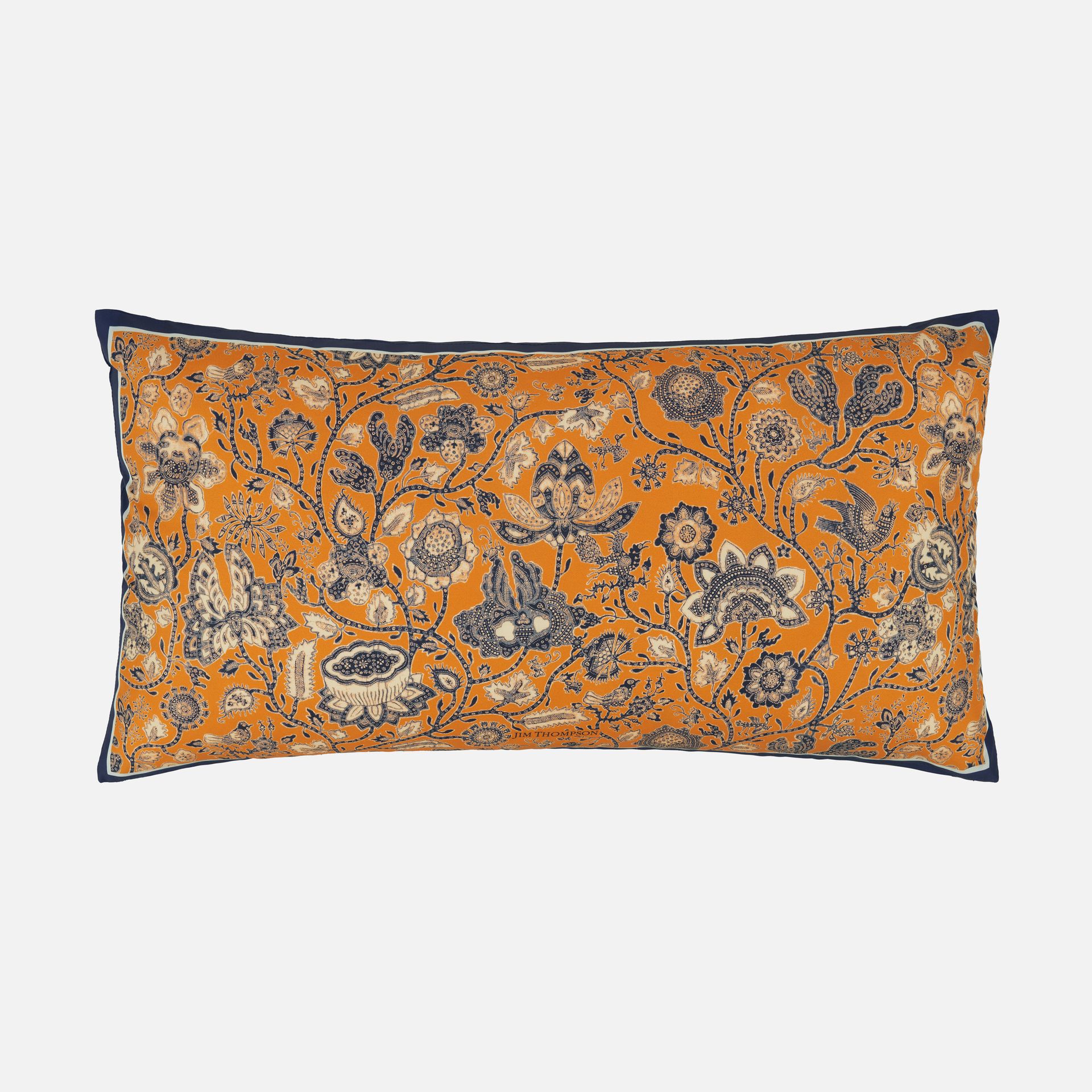 Sarung Lasem Silk Printed Cushion Cover 12x22" - Orange ราคา 1,000 บาท*ส่งฟรี