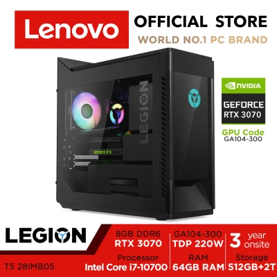Lenovo LEGION Tower 5i 28IMB05 | RTX3070 | Intel Core i7-10700 | 64GB RAM | 512GB SSD+2TB HDD | Win10 Pro | 3Yr warranty