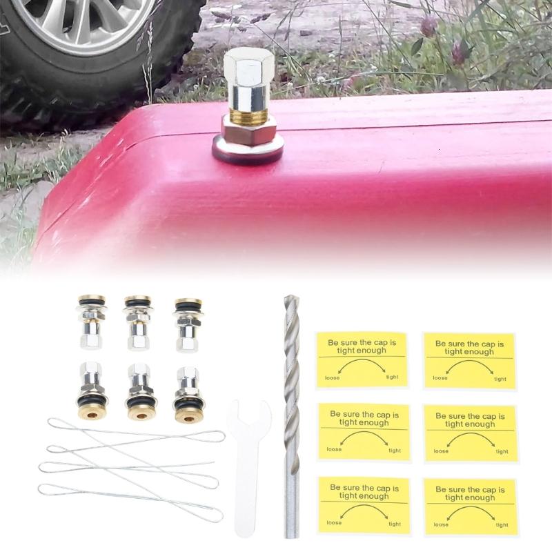 6 cái nhiên liệu Tank Mũ Thông gió thiết lập coppers xây dựng leakproof con dấu gas Canister nắp lỗ thông thiết lập cho gas có thể
