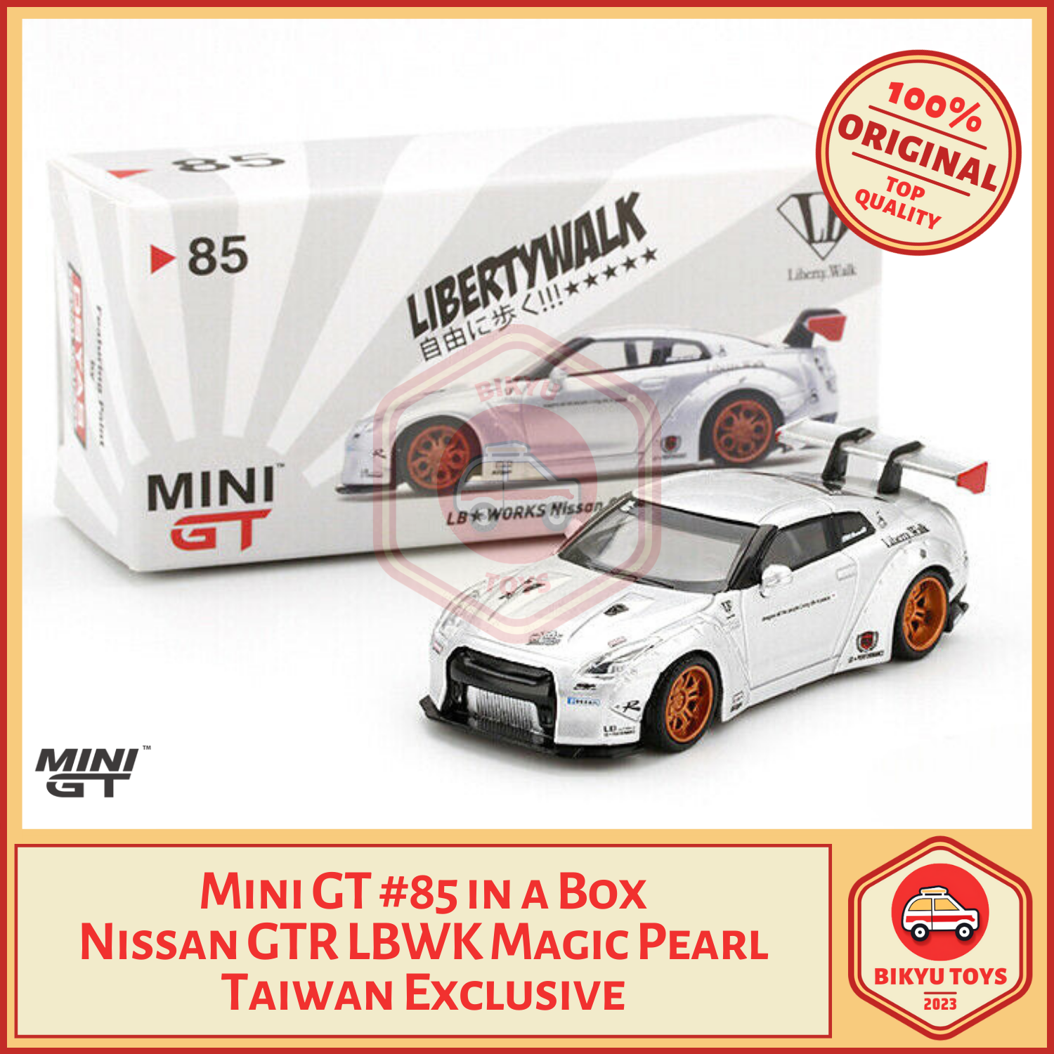 MiniGT 66 LB Works Nissan GTR COSMIC BRE Type 2 with Wing TSM Mini