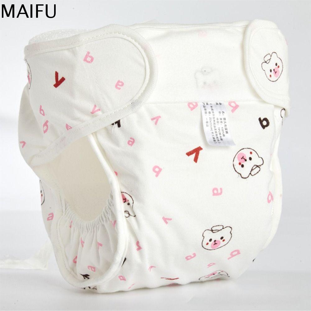 MAIFU Vải Quần tã trẻ em Bông Gấu Tã lót trẻ sơ sinh Tái sử dụng Thay tã Quần tập cho bé Trẻ em