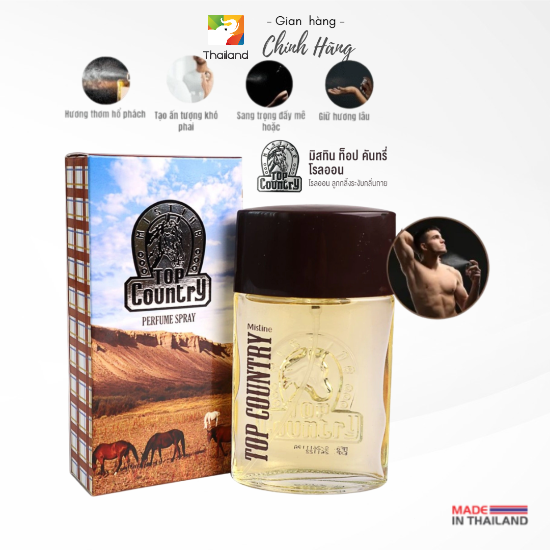 Nước hoa cho Nam Mistine Top Country Perfume Spray 50ml Thái Lan