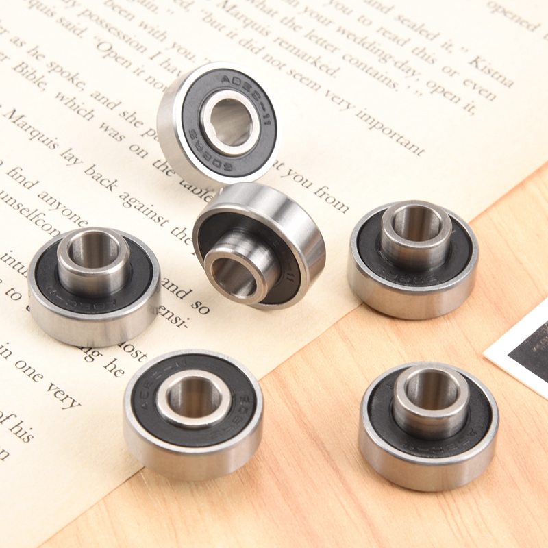 10Pcs 608- Longboard Integrated Bearing Skateboard Wheel Bearing Inline Roller Skate Bearing 8X22X12