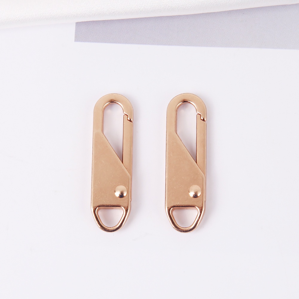 Metal Pull Tab Thickened Universal Zipper Puller / Removable Bag Clothes Zipper Slider / Replaceable Nylon School Bag Zip Head Backpack Self-locking Zip Buckle