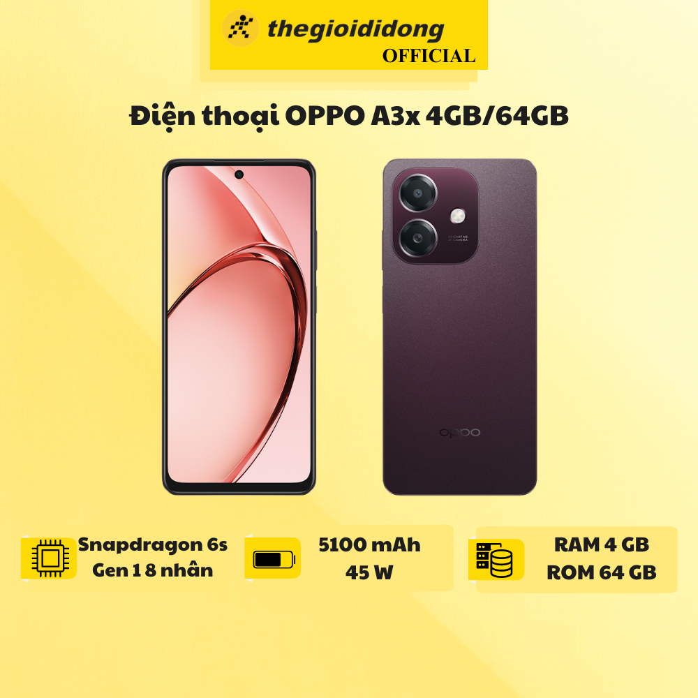 Điện thoại OPPO A3x 4GB/64GB