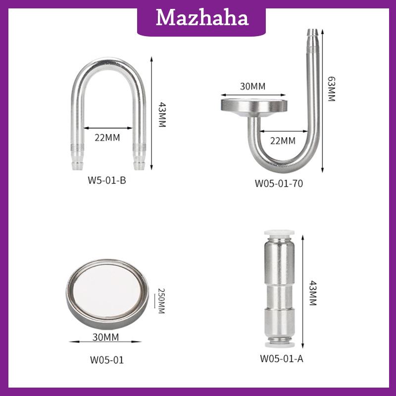 Mazhaha Zrdr Aquarium CO2 Máy phun sương CO2 khuếch tán gương 304 thép không gỉ áp lực giảm solenoid van Refiner cho thực vật thủy sinh tăng trưởng Fish Tank CO2 Refiner