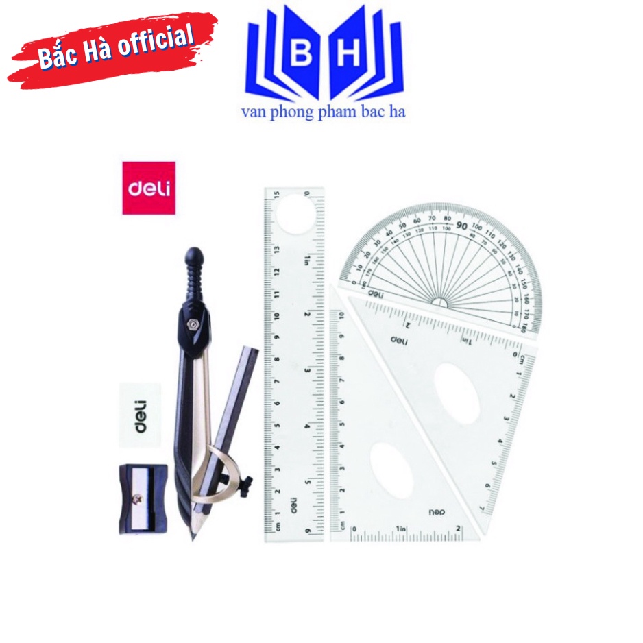 Bộ Compa Eke Deli EG30404 Bộ Compa Gồm 8 dụng cụ ( G30404 - 30404 )