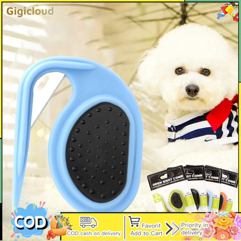 Gigicloud Pet Brush For Cats Dogs Deep Cleaning Pet Hair Removal Brush