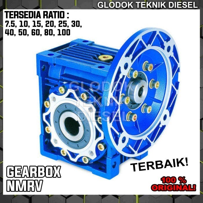 Speed Reducer Gear Box NMRV 50 Hollow Shaft Ratio 7.5 - 100 Gearbox Harga 1,169,735 rupiah*Gratis Ongkir
