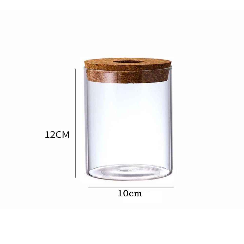 MINOA Transparent Hydroponic Plants Flower Pot Thickened Glass Transparent Glass Pots Micro Landscape Ecological Bottle Round Ecological Glass Vase Home