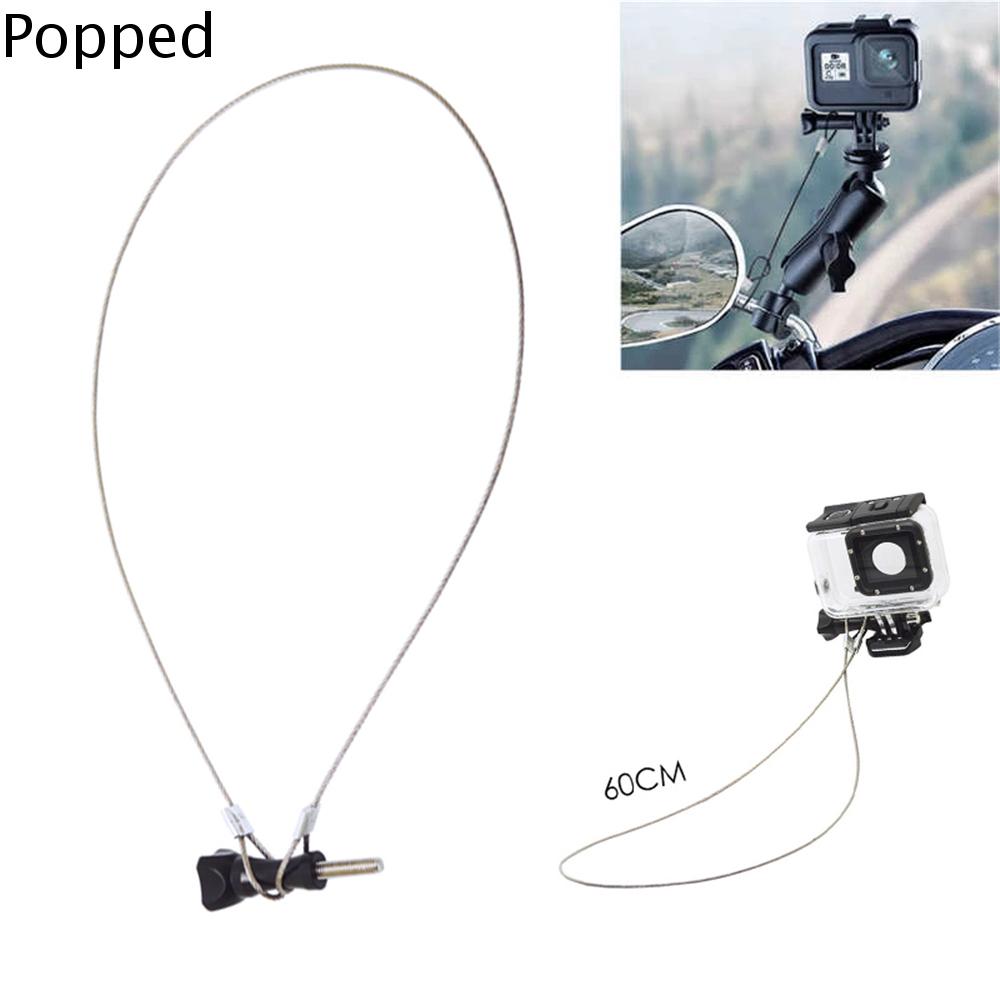 POPPED 60cm Bền chặt Phụ kiện máy ảnh Máy quay phim thể thao Phụ kiện máy quay phim Dây buộc Tether Dây bảo vệ Dây chống thất thoát Dây buộc