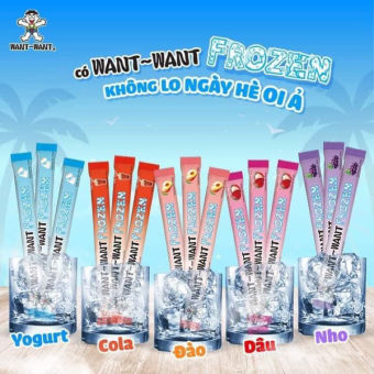 kem đá Want Want mix 5 vị - WANT WANT Bòn bon kem đá tuổi thơ - đồ ăn vặt