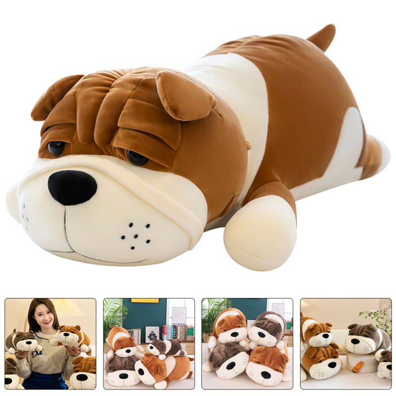 HJPOMALL Hình Con Chó Búp Bê Ném Gối Sáng Tạo Động Vật Cún Con Gối Nhồi Hình Con Chó Đồ Chơi Búp Bê