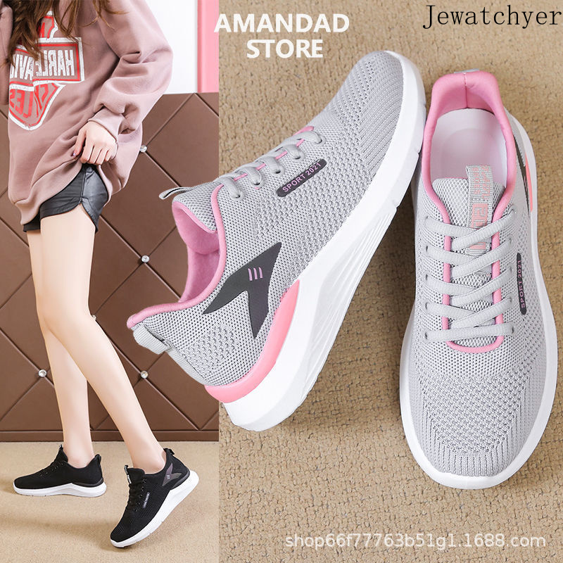 QiaoYiLuo Giày thể thao giày trắng nhỏ cho nữ, Giày thường ngày có dây buộc học sinh Giày chạy bộ mềm nhẹ