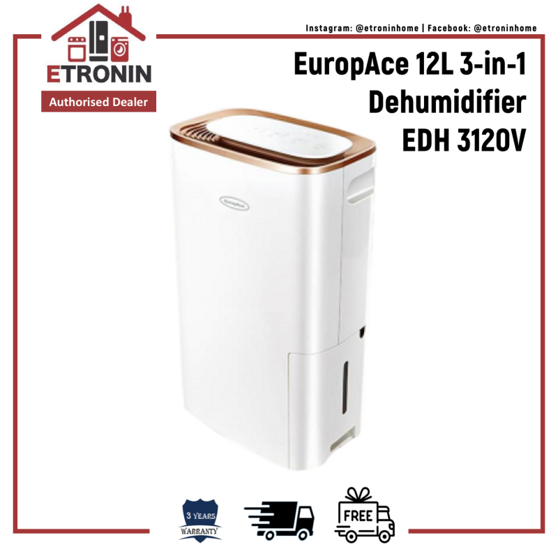EuropAce 12L 3-in-1 Dehumidifier EDH 3120V Singapore