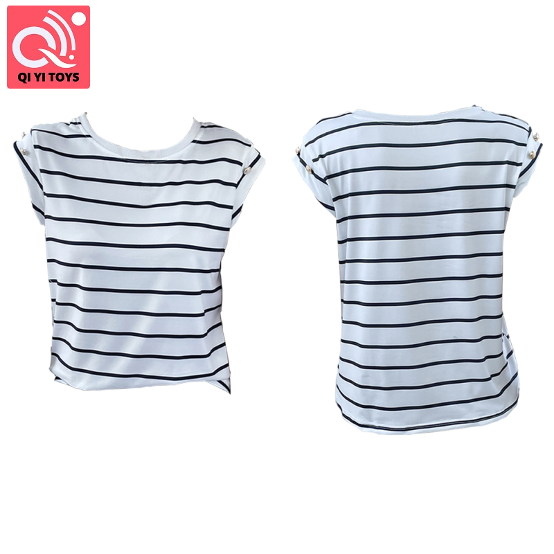⚡⚡95% Polyester 5% Elastane nút tôn tạo cổ tròn áo sơ mi cho thường ngày mùa xuân và mùa thu dài tay T-Shirt